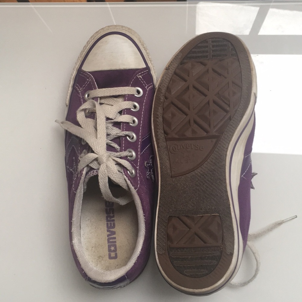 Cute “Converse All-Star” Purple Sneakers - Picture 5 of 5